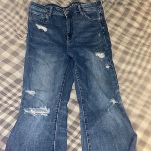 American Eagle Super Hi-Rise Crop Flare jeans